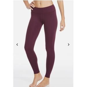 2/$30 Fabletics Powerhold Leggings Burgundy Wine Red Size S